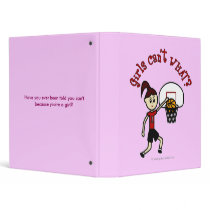 Light Red Womens Basketball binders
