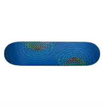 Light reflections skate board deck