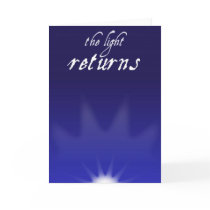 Light Returns Card by threesalamanders Light Returns Card