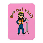 Light Rocket Scientist Girl Magnet