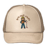 Light Rocket Scientist Girl Mesh Hat