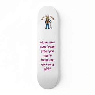 Light Rocket Scientist Girl Skateboard Decks