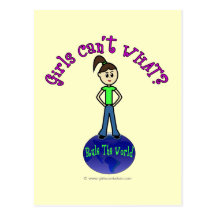 Light Rule The World Girl Post Cards