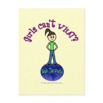 Light Rule The World Girl Post Cards