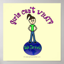 Light Rule The World Girl Poster