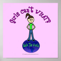 Light Rule The World Girl Poster