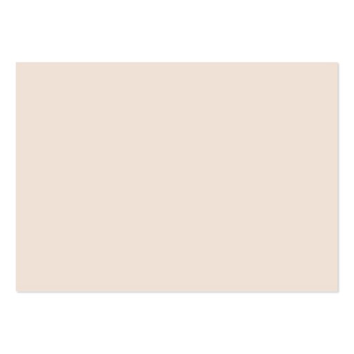 Light Sandy Beige Apricot Color Only Business Card (front side)
