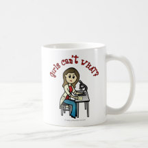 Light Scientist Girl Mugs