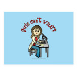 Light Scientist Girl Post Cards