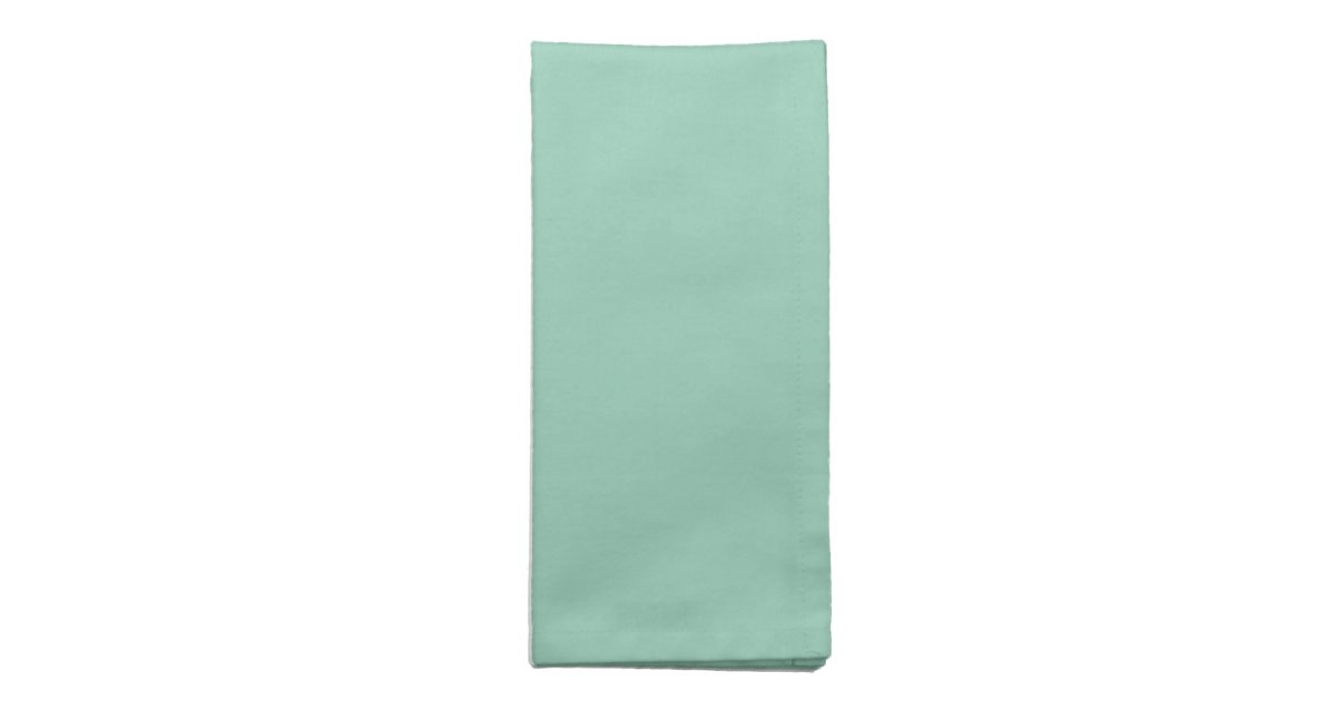Light Seafoam Green Fashion Color Trend Sea Foam Napkin Zazzle