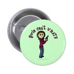 Light Sharpshooter Girl Pinback Buttons