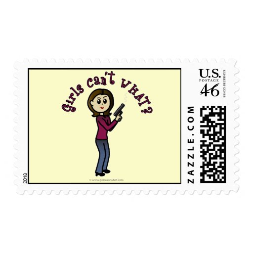 Light Sharpshooter Girl Postage Stamp