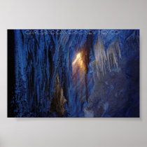 Light shines through Drapery Posters