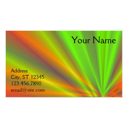 Light Show Business Card (front side)