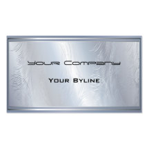 Light  Silver Textured  Business Card
