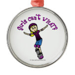 Light Skater with Helmet Christmas Ornaments