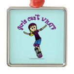 Light Skater with Helmet Christmas Tree Ornaments