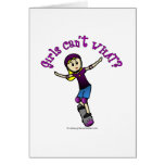 Light Skater with Helmet Greeting Card