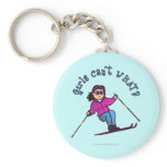 Light Snow Skier Key Chain