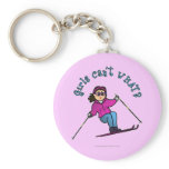 Light Snow Skier Key Chains