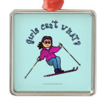 Light Snow Skier Ornaments