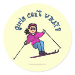 Light Snow Skier Sticker