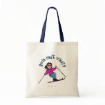 Light Snow Skier Tote Bag