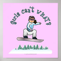 Light Snowboarder Print
