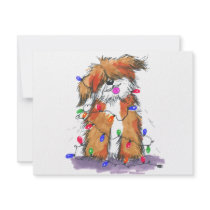 Light String Doggie invitations