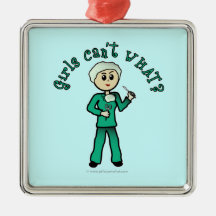 Light Surgeon Girl Ornament