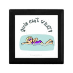 Light Swimmer Girl Swimming Jewelry Box