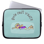 Light Swimmer Girl Swimming Laptop Computer Sleeves
