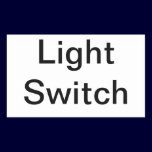 Light Switch Sign stickers