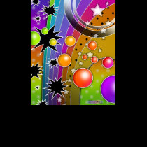 Light T-shirts - BIG BANG BLACK HOLES POP ART