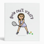 Light Tennis Player Girl Binder