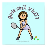 Light Tennis Player Girl Poster