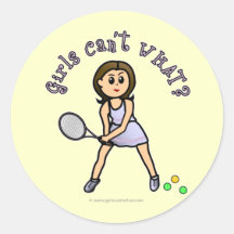 Light Tennis Player Girl Stickers