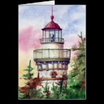 Light The Way Lighthouse Blank Card cards