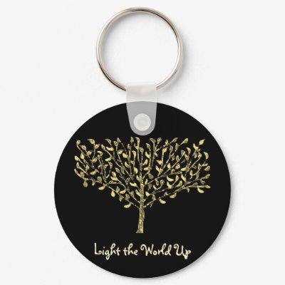 Light the World Up Tree Key Chain by Coconutzoo