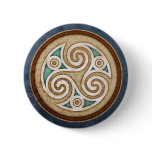 Light Triskele Round Button