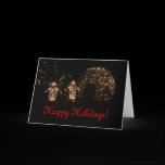 Light-Up Penguins Holiday Card