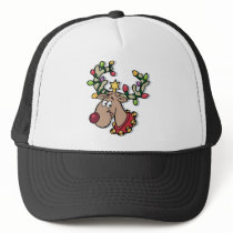 Light-Up Rudolph Trucker Hat