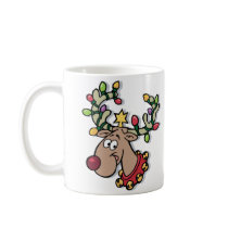 Light-Up Rudolph Mugs