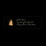 Light Up Snowman Return Address Label