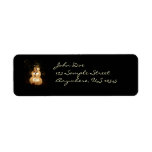 Light Up Snowman Return Address Label