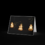 Light-Up Snowmen Card