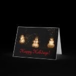 Light-Up Snowmen Holiday Card