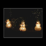 Light-Up Snowmen Postcard