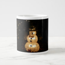 Light Up Snowmen Specialty Mug Extra Large Mug