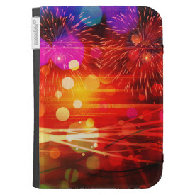 Light Up the Sky Light Rays and Fireworks Kindle Keyboard Covers